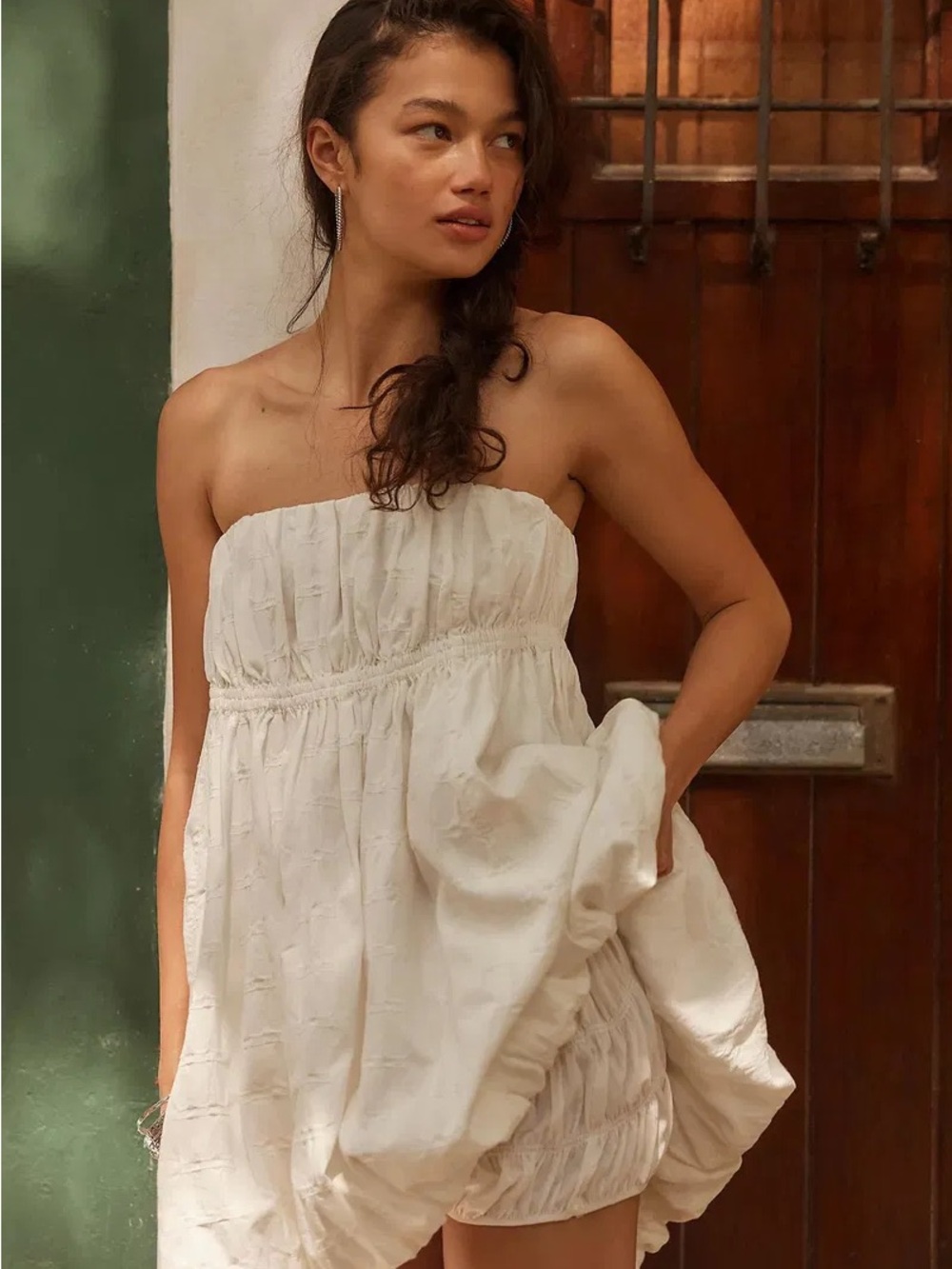 Free People On A Cloud Mini Dress